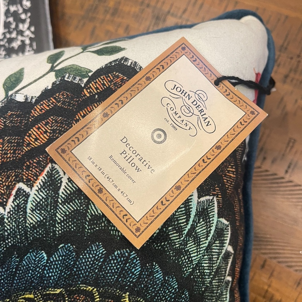 John Derian X Target Turkey Floral Pillow - Picture 8 of 9